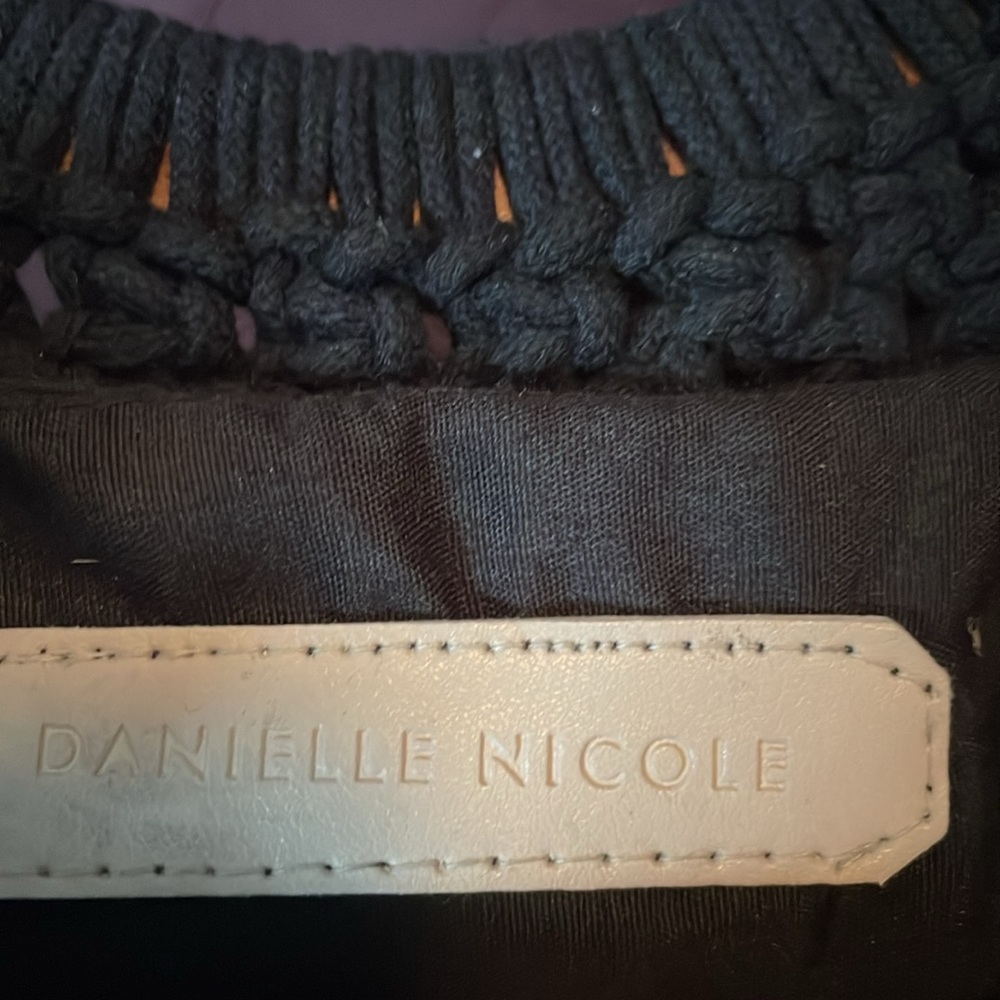 Danielle Nicole Black Crochet Bag - image 2